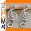 Vintage Silver Spiral Earrings
