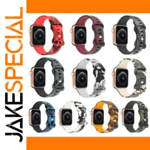 Camouflage Silicone Watch Strap for Apple Watch