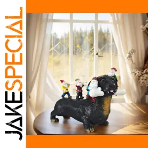 Whimsical Dachshund Fairy Garden Ornament