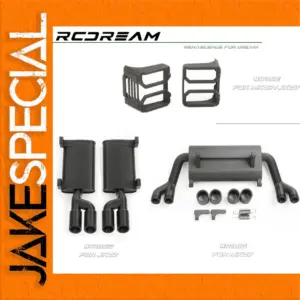 RCDream Vehicle Tail Light & Exhaust Upgrades for MK07 and JK07