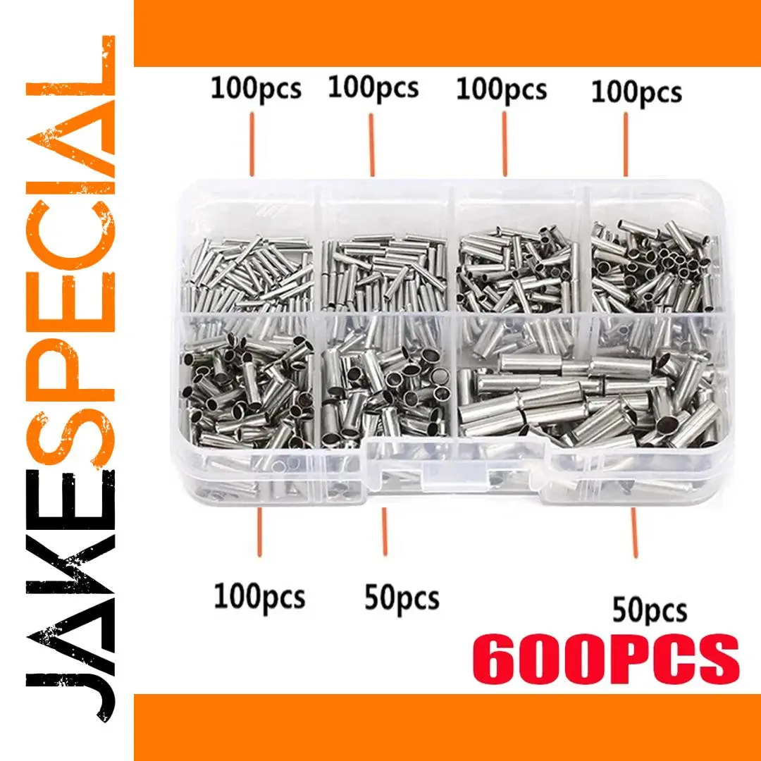 600-Piece Copper Ferrules Set for Electrical Wiring 1 600-Piece Copper Ferrules Set for Electrical Wiring