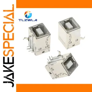 Square USB B Female Connectors Set of 10