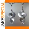Vintage Silver Helix Dangle Earrings