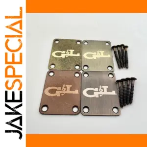 Vintage G&L Guitar Neck Plate with Antique Red Finish