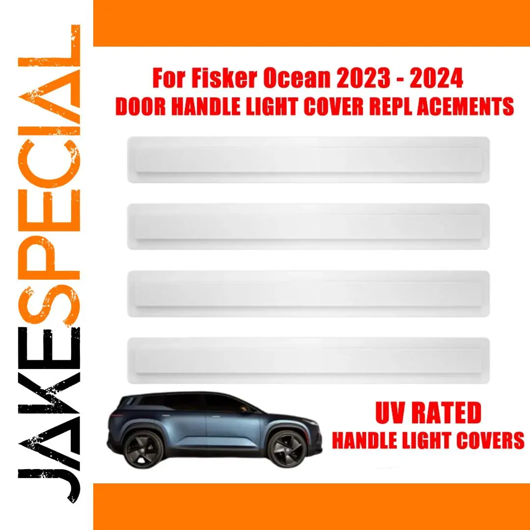 Fisker Ocean 2023-2024 White Door Handle Light Covers 1 Fisker Ocean 2023-2024 White Door Handle Light Covers
