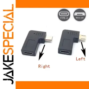 90-Degree USB Type-C to Micro USB Adapter
