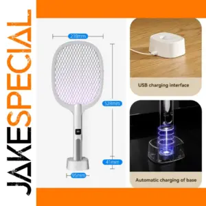 Rechargeable Electric Mosquito Racket with 4000V Grid
