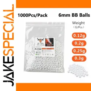 High-Precision 0.12g-0.3g Airsoft BBs (1000 pcs)