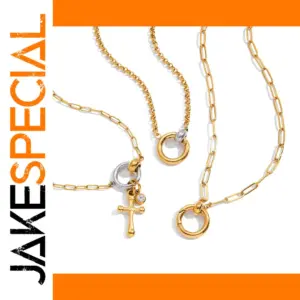 Stainless Steel Gold-Tone Necklace for Women