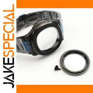 39mm Black Stainless Steel Watch Case for SKX Series