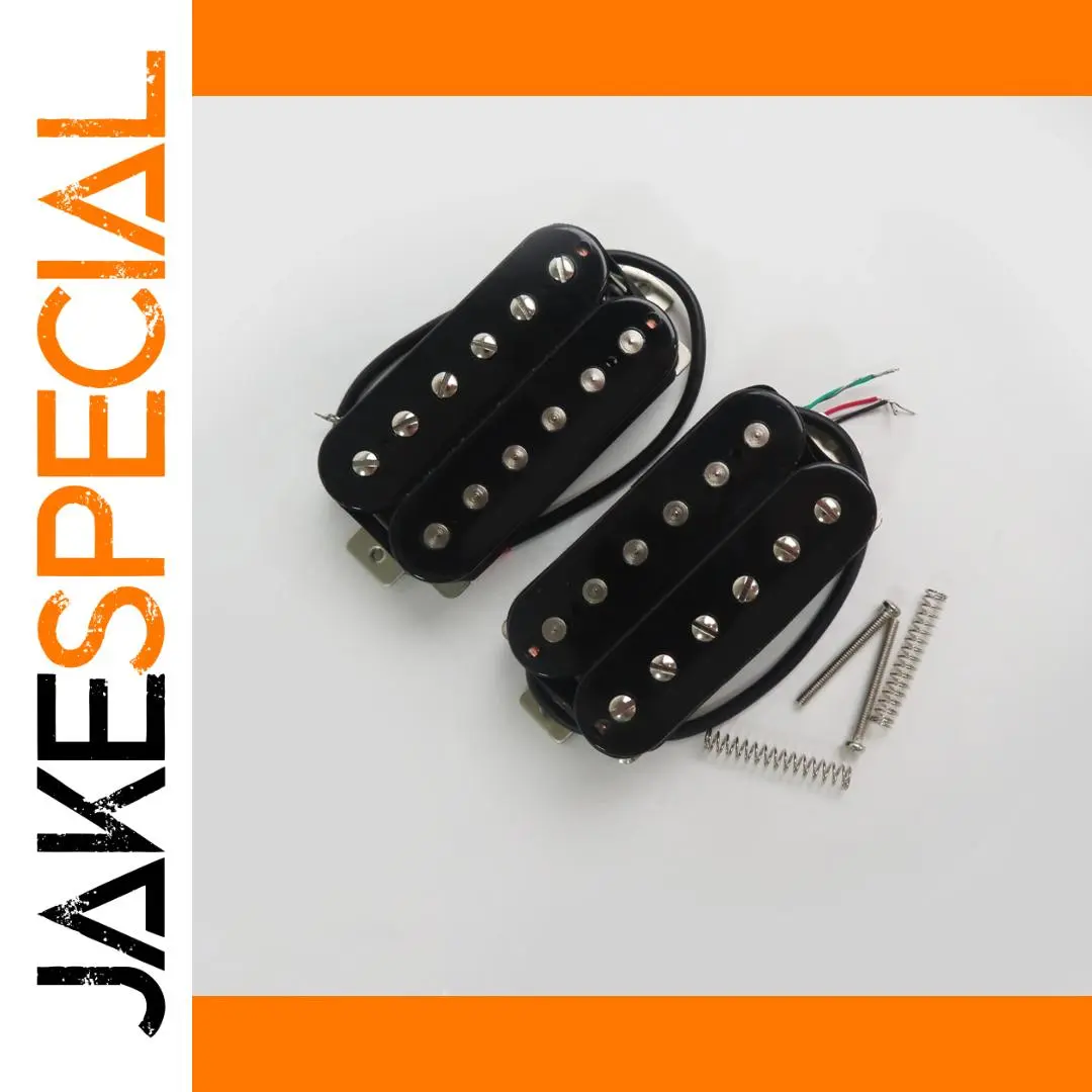 Black Humbucker Pickup Set for Electric Guitars 1 Black Humbucker Pickup Set for Electric Guitars