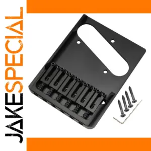 Black Brass Tele Guitar Bridge 54mm Spacing