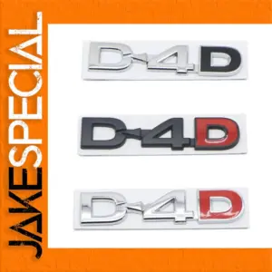 Toyota D4D 3D Metal Emblem - 10.5cm