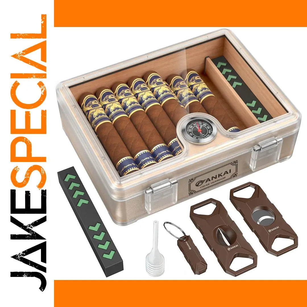 Glass-Top Cigar Humidor for Enthusiasts 1 Glass-Top Cigar Humidor for Enthusiasts