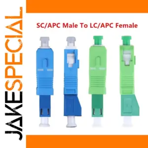 Hybrid Fiber Optic Adapter SC-Male to LC-Female