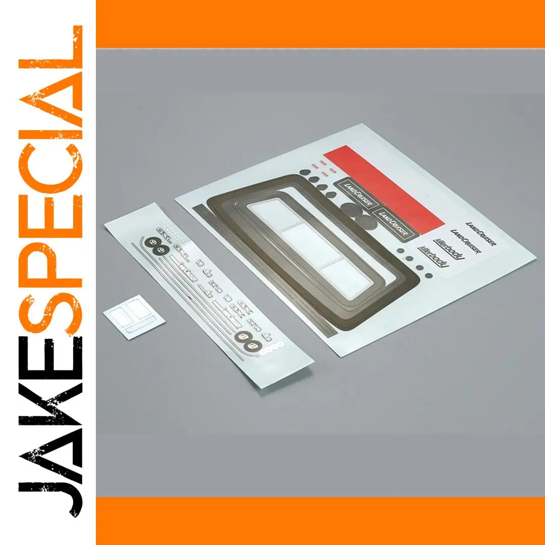 Land Cruiser 70 RC Decal Sheet for 1/10 Scale Models 1 Land Cruiser 70 RC Decal Sheet for 1/10 Scale Models