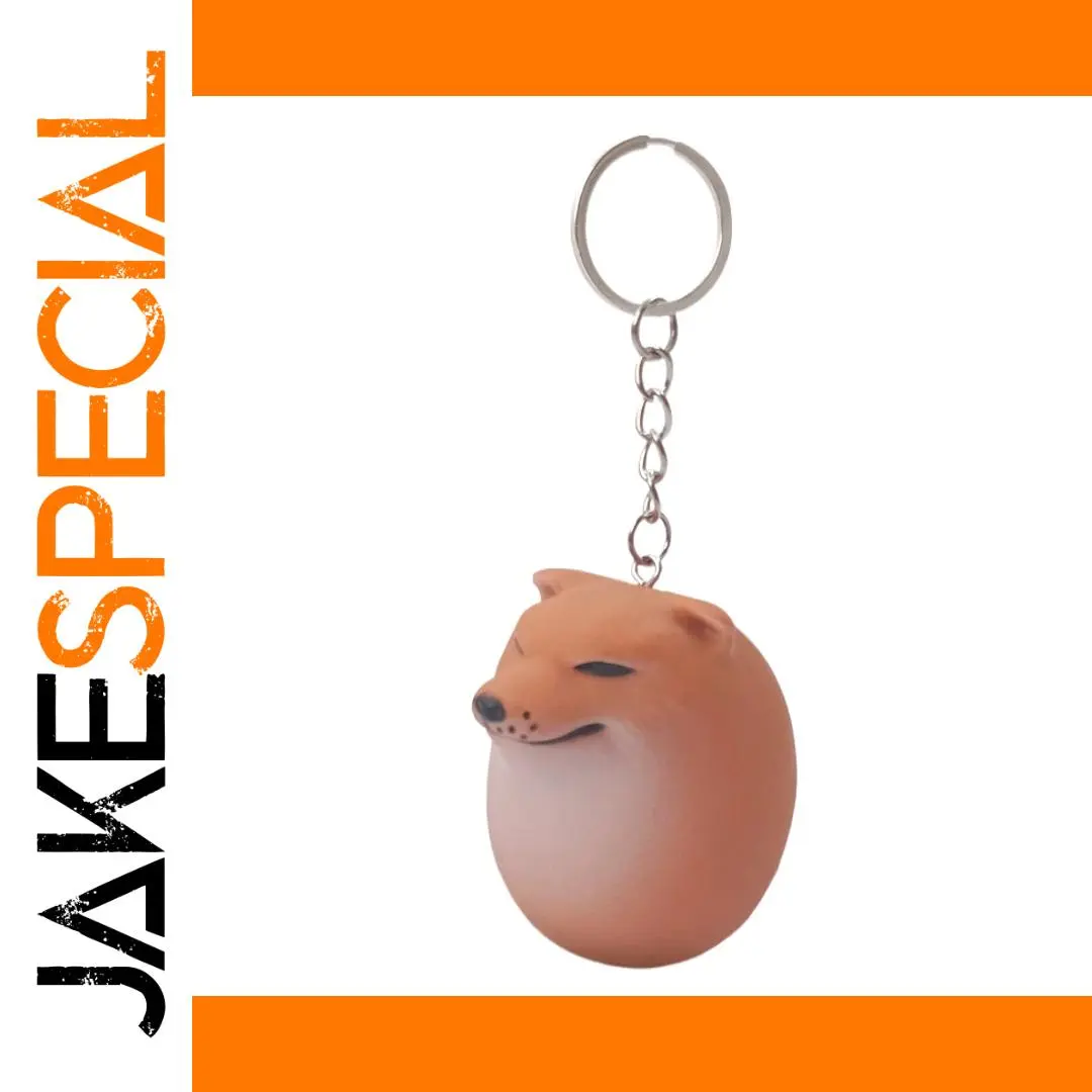 Shiba Inu Egg-Shaped Keychain 1 Shiba Inu Egg-Shaped Keychain
