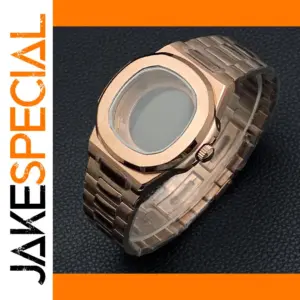 43mm Rose Gold Watch Case for Automatic Movements