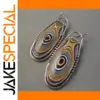 Vibrant Vintage Oval Drop Earrings for Women