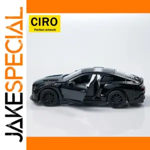 Black Die-Cast Pull-Back Toy Car