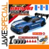 Blue 4WD RC Drift Car with LED Lights