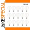 15-Pack G40 Frosted White LED Bulbs for Outdoors
