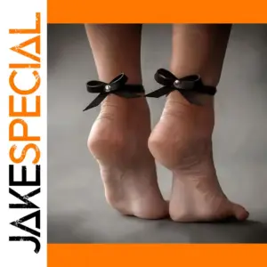 Black Leather Anklet & Bracelet Set