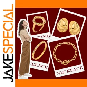 Elegant Stainless Steel Jewelry Set with PVD Gold Finish