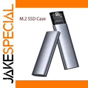 Metallic M.2 SSD Enclosure with Security Lock