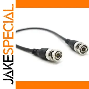 1-Meter Black BNC Coaxial Video Cable