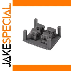 Set of 4 Resin Oil Drums for Dioramas