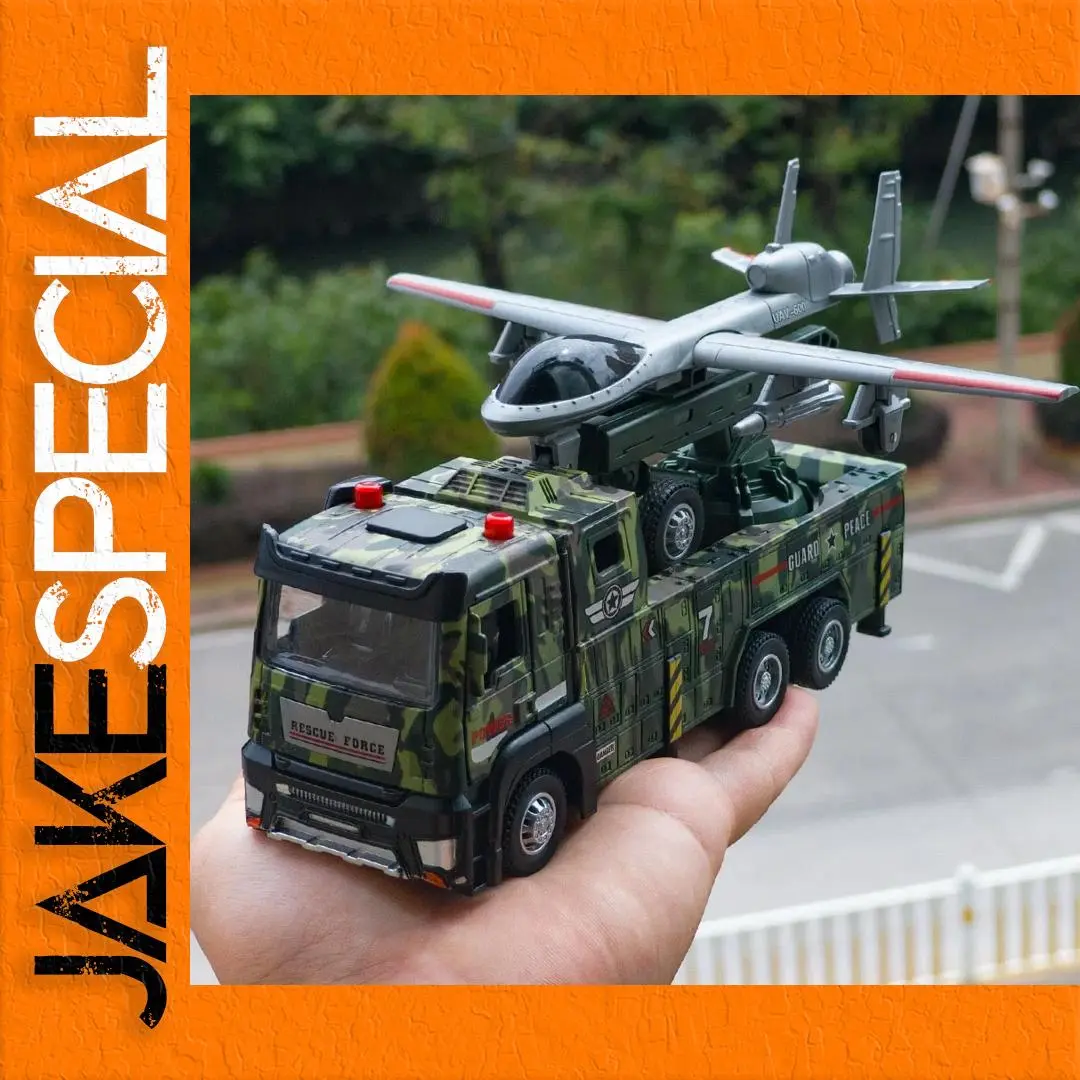 Military Drone Launch Vehicle Toy 1:32 Scale 1 Military Drone Launch Vehicle Toy 1:32 Scale