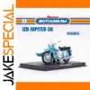 Vivid Blue Soviet Three-Wheeled Motorcycle Model