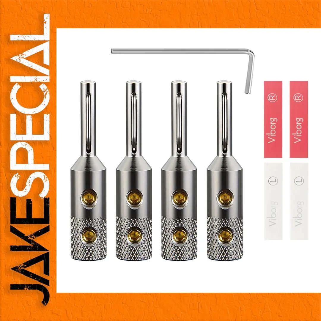 Premium VB401R Banana Connectors for Audio 1 Premium VB401R Banana Connectors for Audio