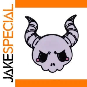 Cute Satan Bull Head Brooch with Copper Finish