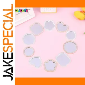 Miniature Dollhouse Mirrors with Rhinestone Borders