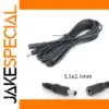 Black 5.5mm x 2.1mm DC Extension Cable