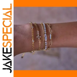 Stainless Steel Women's Gold-Color Bracelet
