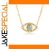 Elegant Stainless Steel Lucky Evil Eye Necklace