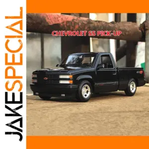 Black Chevrolet 454 SS Pickup Model 1:24 Scale