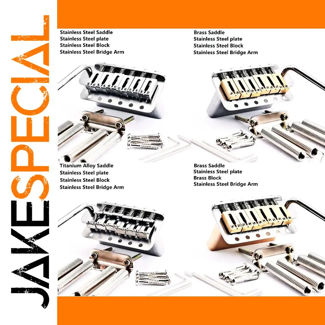 6-Point Tremolo System Bridge for Guitars 1 6-Point Tremolo System Bridge for Guitars