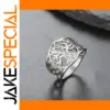 Vintage Tree of Life Silver and Gold Ring