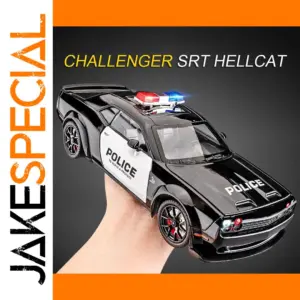 1:24 Diecast Dodge Challenger SRT Hellcat Police Model