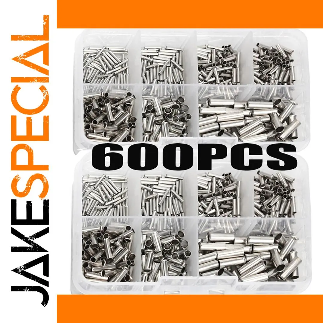600-Piece Copper Ferrule Set for Electrical Wiring 1 600-Piece Copper Ferrule Set for Electrical Wiring