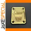 Charvel Gold/Chrome Guitar Neck Plate with Logo