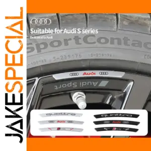 Audi Wheel Rim Stickers Set for Models Including A3, Q5