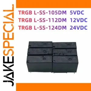 Black Electromagnetic Relays Set for Automation