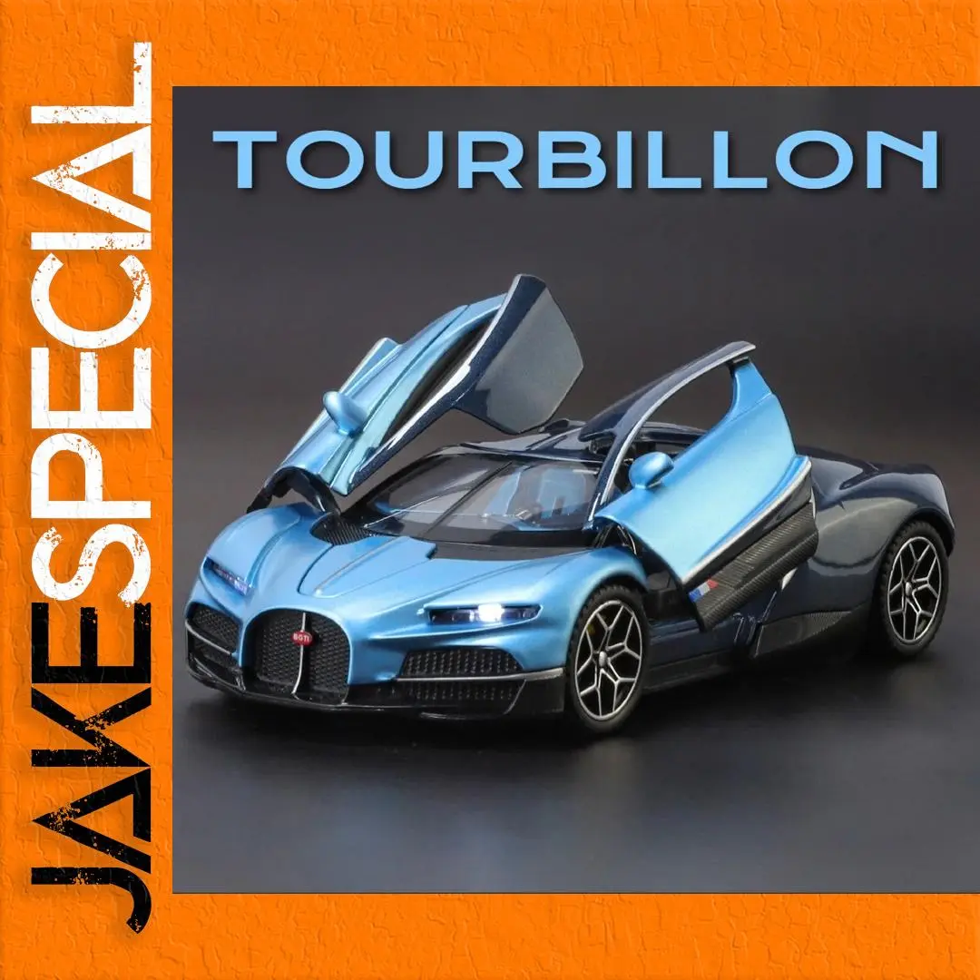 Blue Bugatti Chiron Diecast Model 1:32 Scale 1 Blue Bugatti Chiron Diecast Model 1:32 Scale