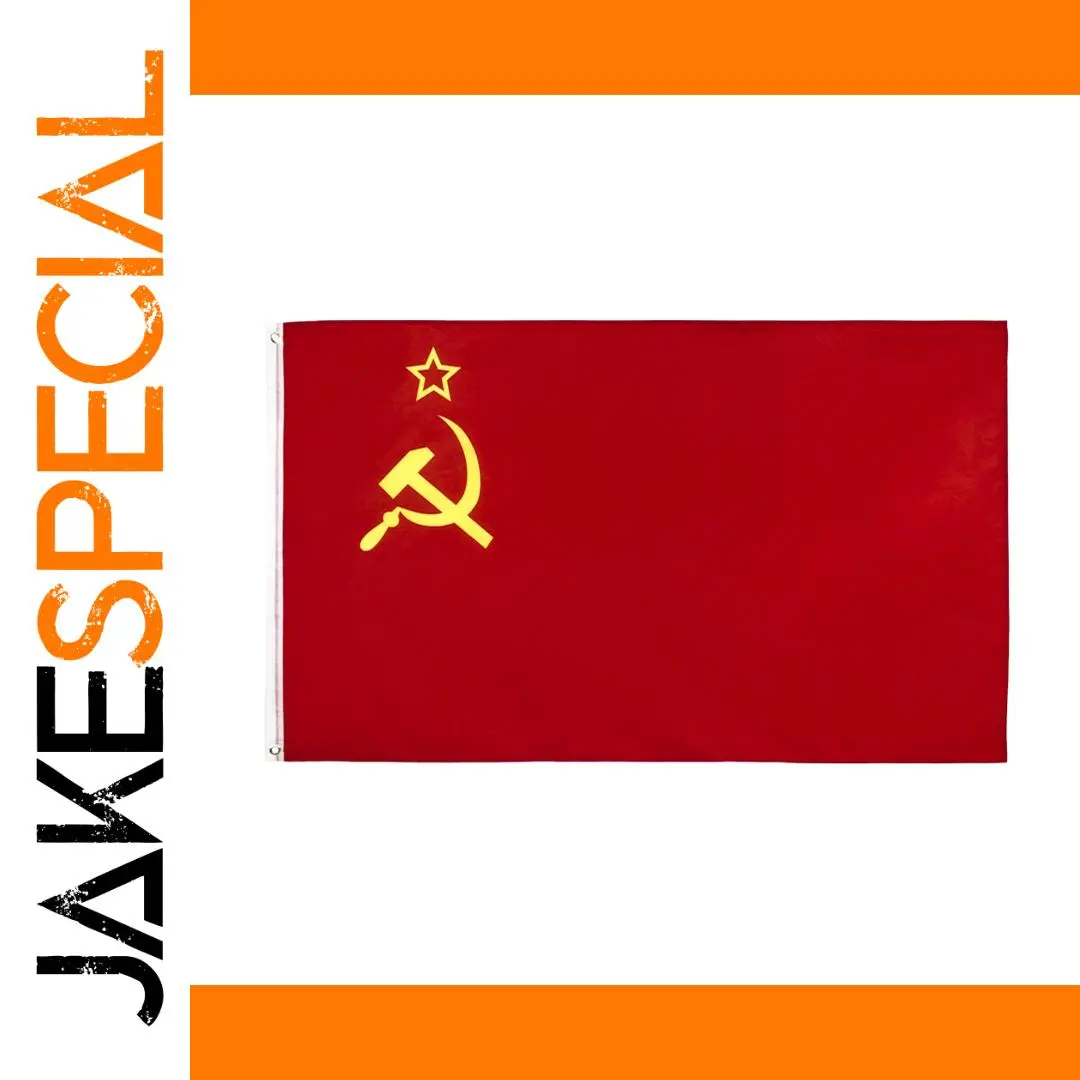 Soviet Union Emblem Flag 90x150cm 1 Soviet Union Emblem Flag 90x150cm