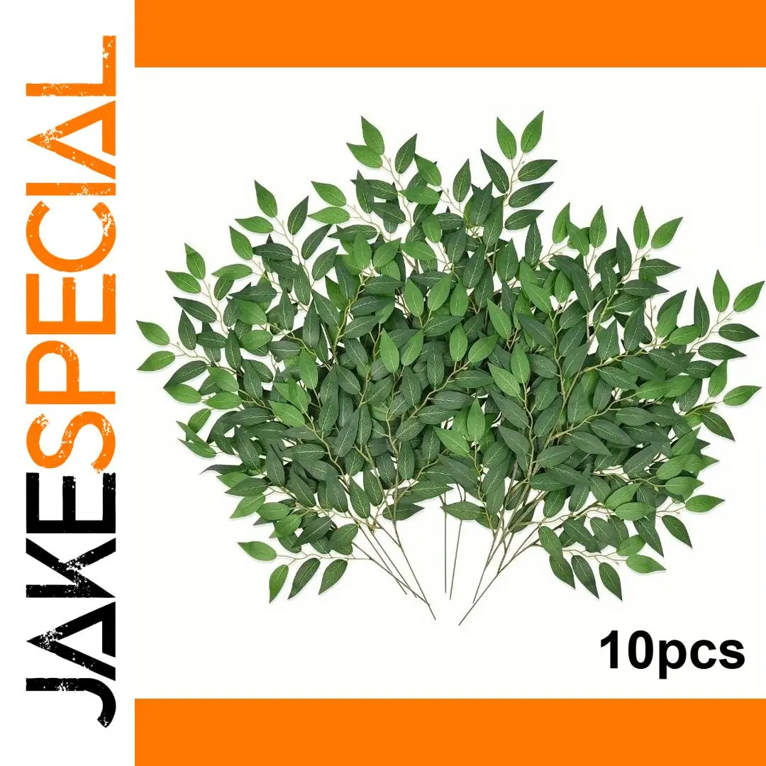 Silk Willow Stems for Decorations - Set of 10 1 Silk Willow Stems for Decorations - Set of 10